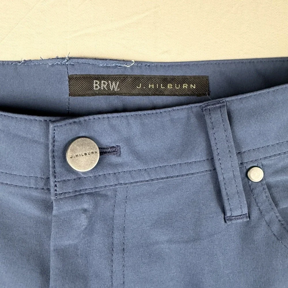 J Hilburn Pants 34x30‎ Blue Golf Men's Performance Preppy Dress Golf